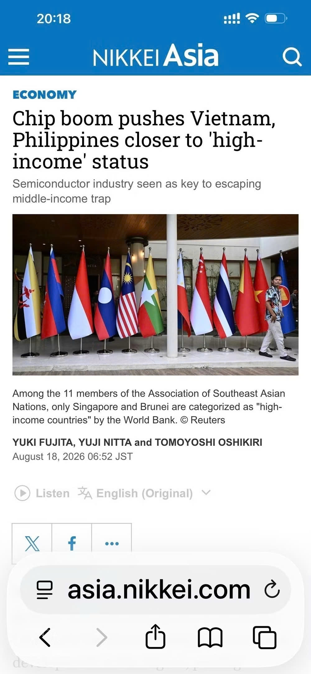Chip boom pushes Vietnam closer to “high-income” status: Nikkei Asia